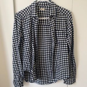 Hollister XS plaid top